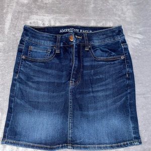 american eagle jean skirt